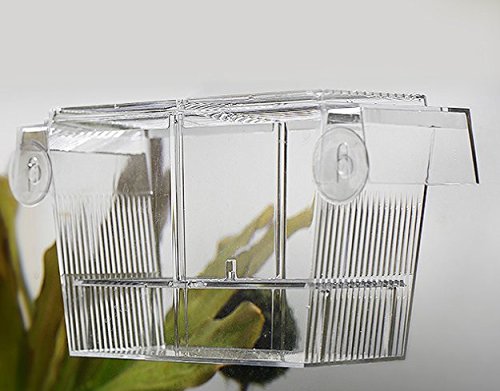 PETS ISLAND akvārija zivju audzēšanas kastes Double Guppies inkubatora inkubatora izolācijas kaste (7,7 collas)