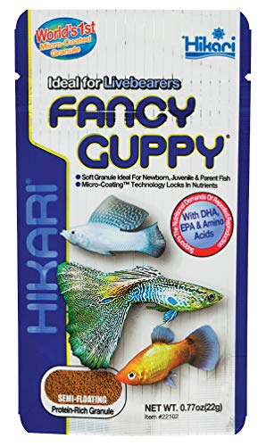 Hikari Tropical Fancy Guppy zivju ēdiens, 0,77 oz (22 g)